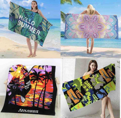 Pamučni peškir za plažu 70x140 cm, razni dezeni