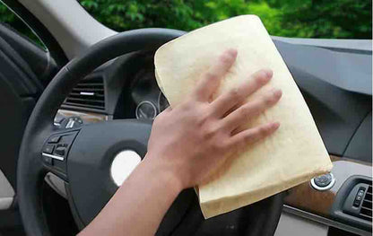 Chamois sušaća krpa za auto i kuću 43×32 cm — paket 12 kom