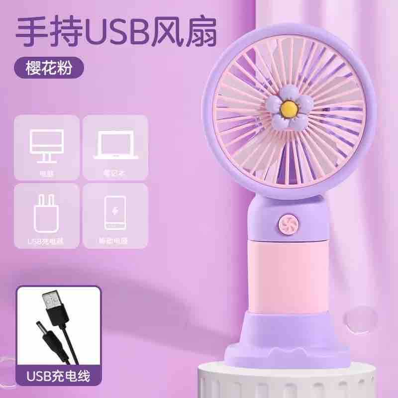 Prijenosni USB mini ventilator (ručni) - pastelne boje