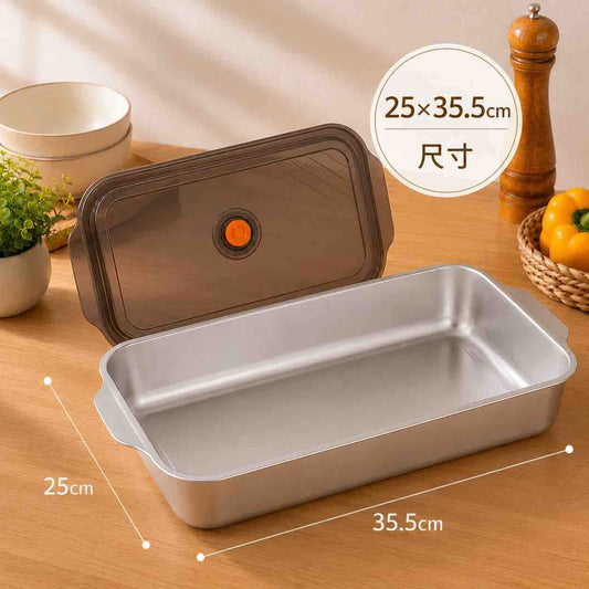 Rektangularna posuda za pohranu hrane 25×35.5 cm s poklopcem i ventilom