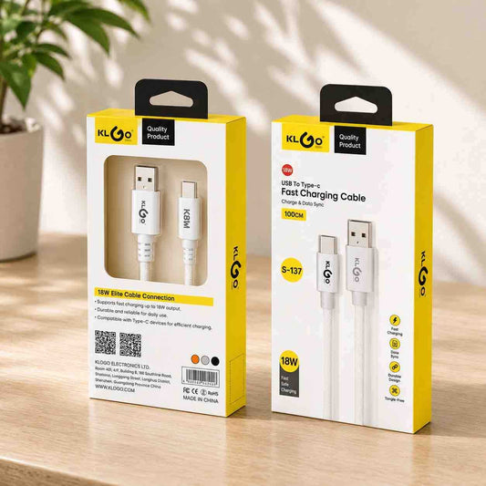USB-A na USB-C kabl za punjenje i prenos podataka, 100 cm (18W)