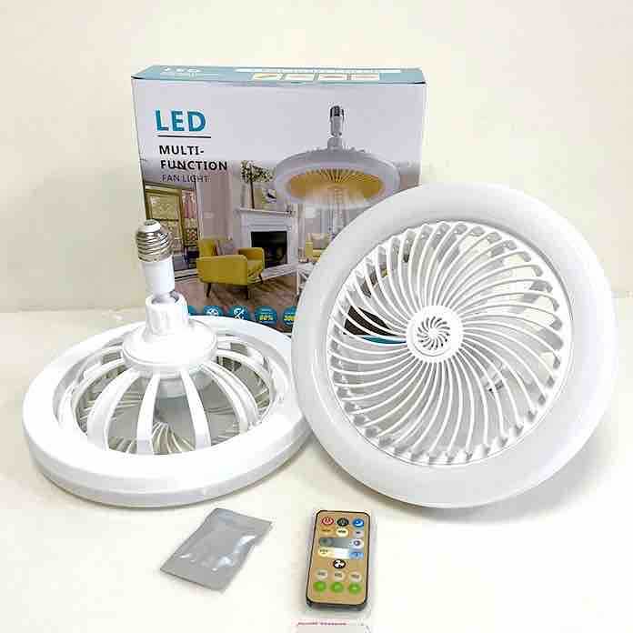 LED plafonska svjetiljka s ugrađenim ventilatorom i daljinskim upravljačem (E27)