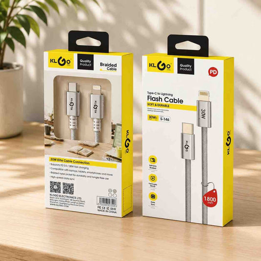 Type-C na Lightning pleteni kabl 1.8 m, 30W PD