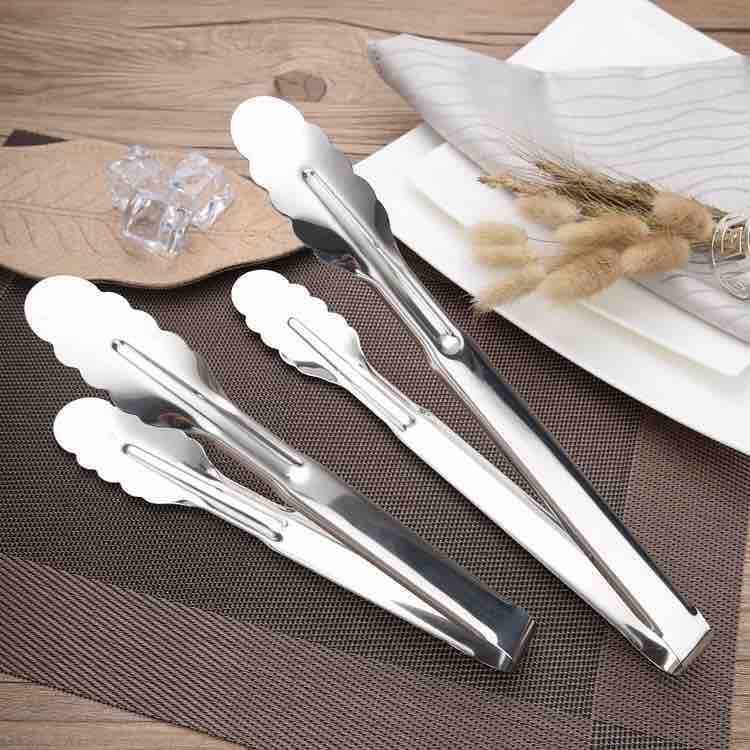 Set kuhinjskih hvataljki (9" i 12") – inox, nazubljeni vrh