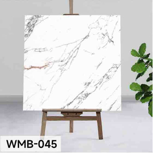 Samoljepljiva naljepnica za zid i pod 60x60 cm – bijeli mramor