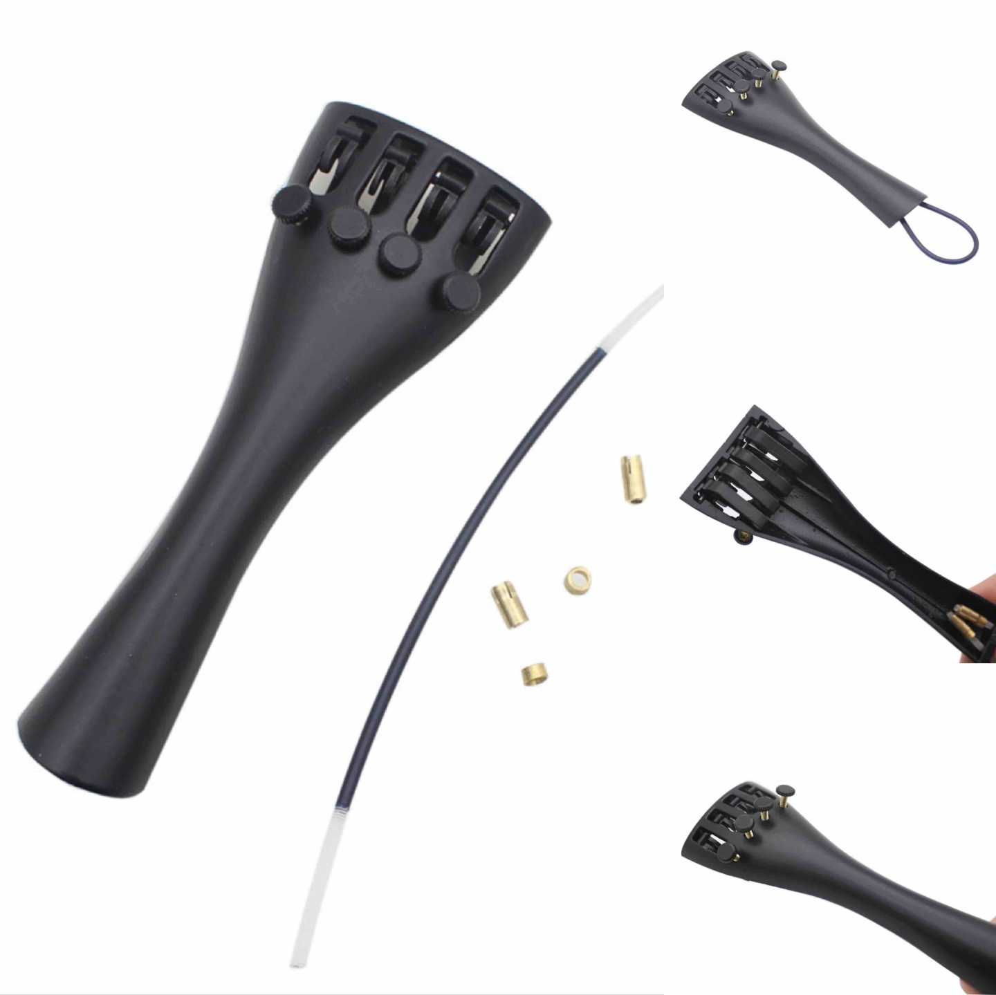 Violin tailpiece (mostić) sa četiri mikrotunera