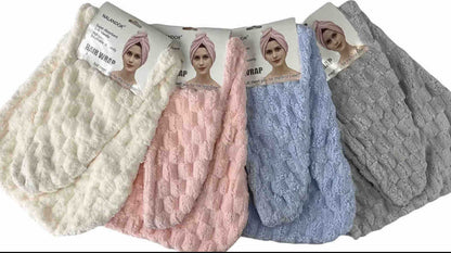 Mekana turban kapa za sušenje kose (coral fleece)