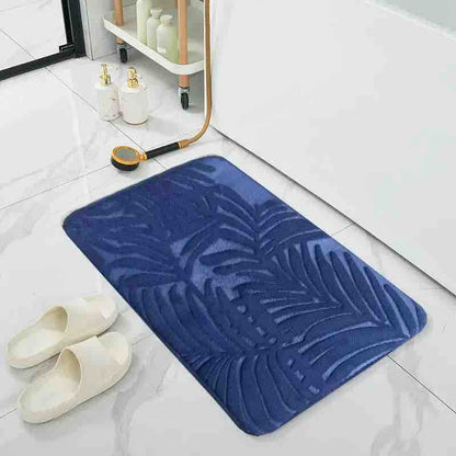 Antiklizna flanel prostirka za kupatilo 50x80 cm, reljefni listovi