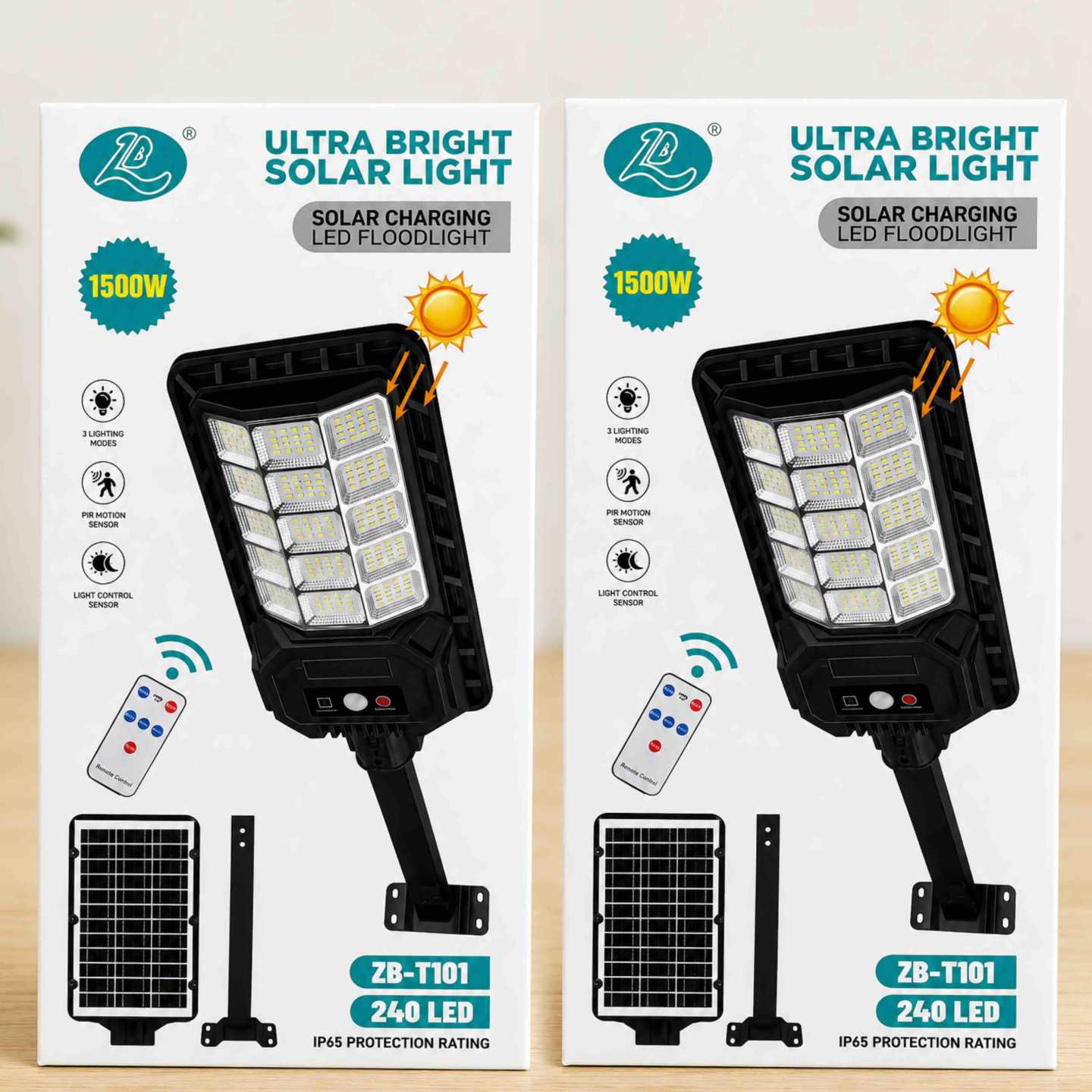Solarna LED ulična lampa sa solarnim panelom i senzorom pokreta