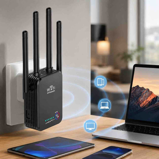 WiFi repeater/pojačivač signala 2.4GHz 300Mbps, plug-in sa 4 antene
