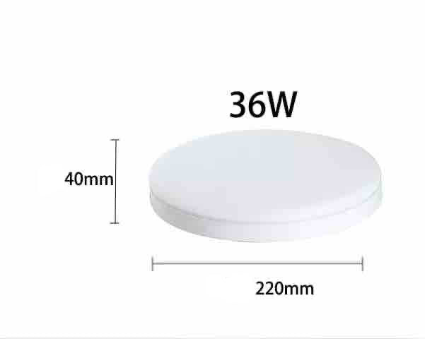 Okrugla ugradna/rezana LED ploča 36W, 220mm, ultra-tanka