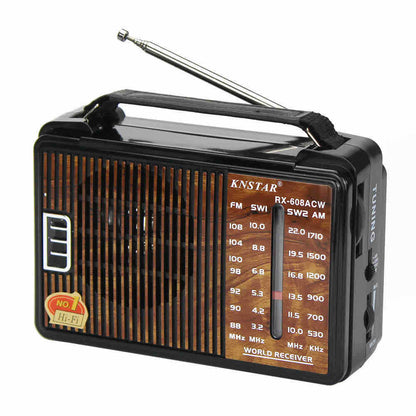 Prenosni radio RX-608AC sa teleskopskom antenom i ručkom