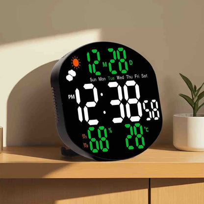 Digitalni LED stolni alarm sat sa velikim ekranom i daljinskim upravljačem