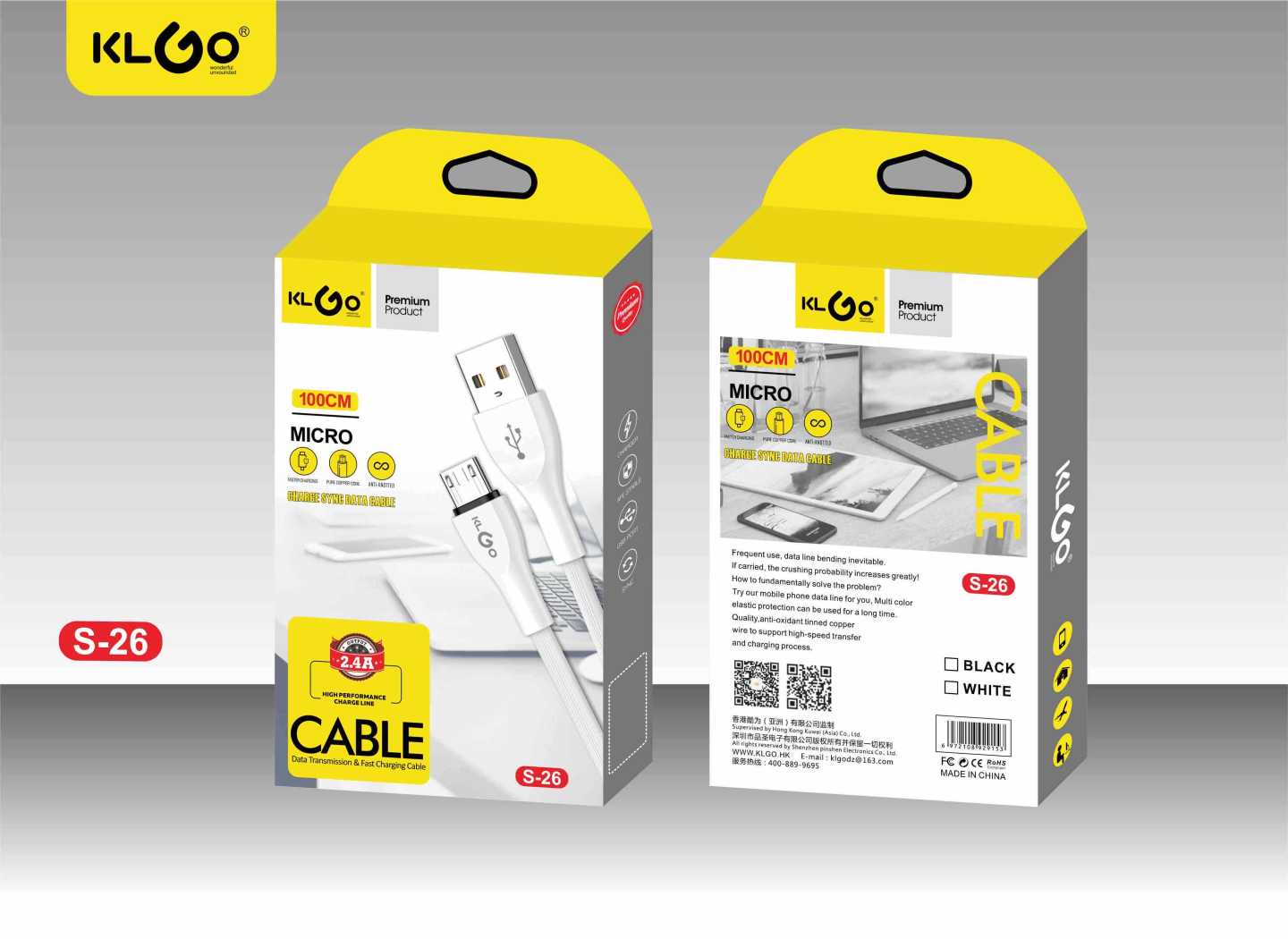 Micro USB kabel 100 cm za punjenje i prijenos podataka