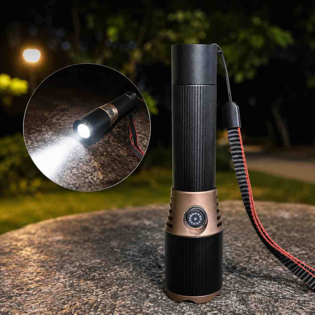 Džepna LED baterijska lampa sa narukvicom