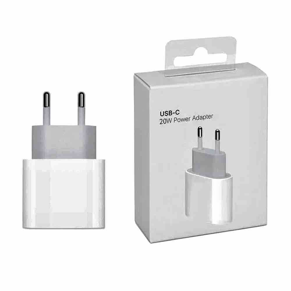 USB-C zidni punjač PD 20W — kompaktni USB-C adapter (EU priključak)