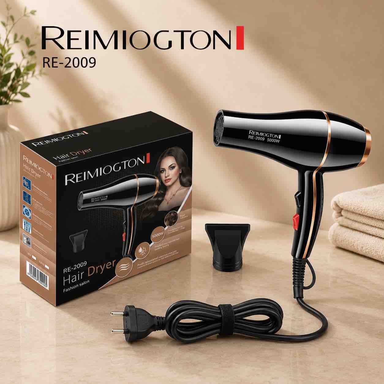 Fen za kosu sa koncentratorom RE-2009, crni
