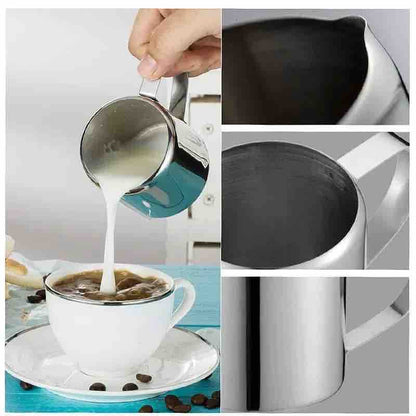 Stakleni inox bokal za mlijeko / pjenač 350 ml