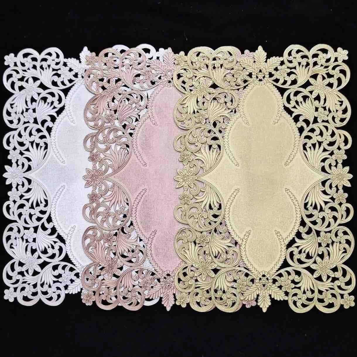 Dekorativni podmetači za stol 37×37 cm, set 12 kom (miks boja)