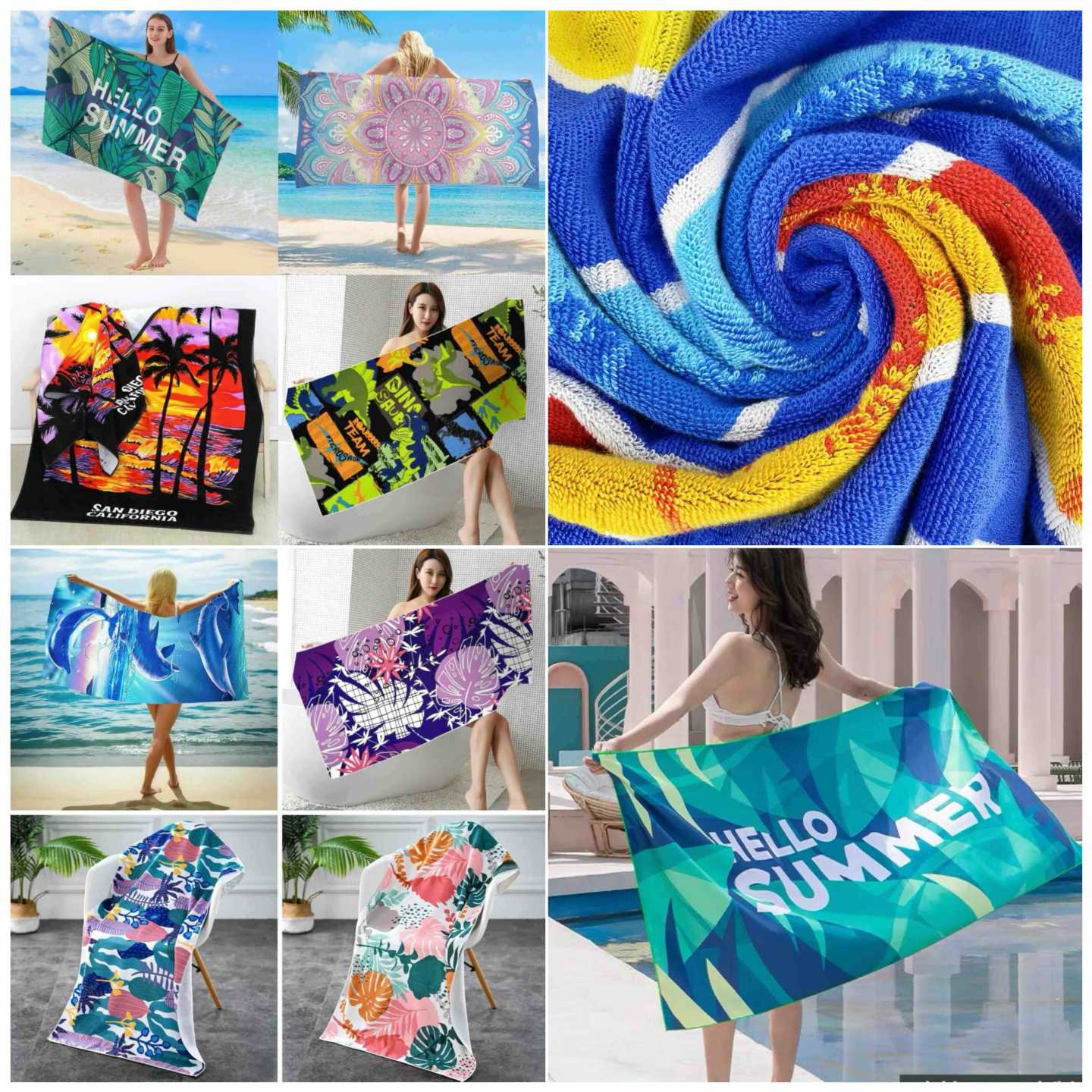 Plažni peškir 75x150 cm sa dezenom (assorted)