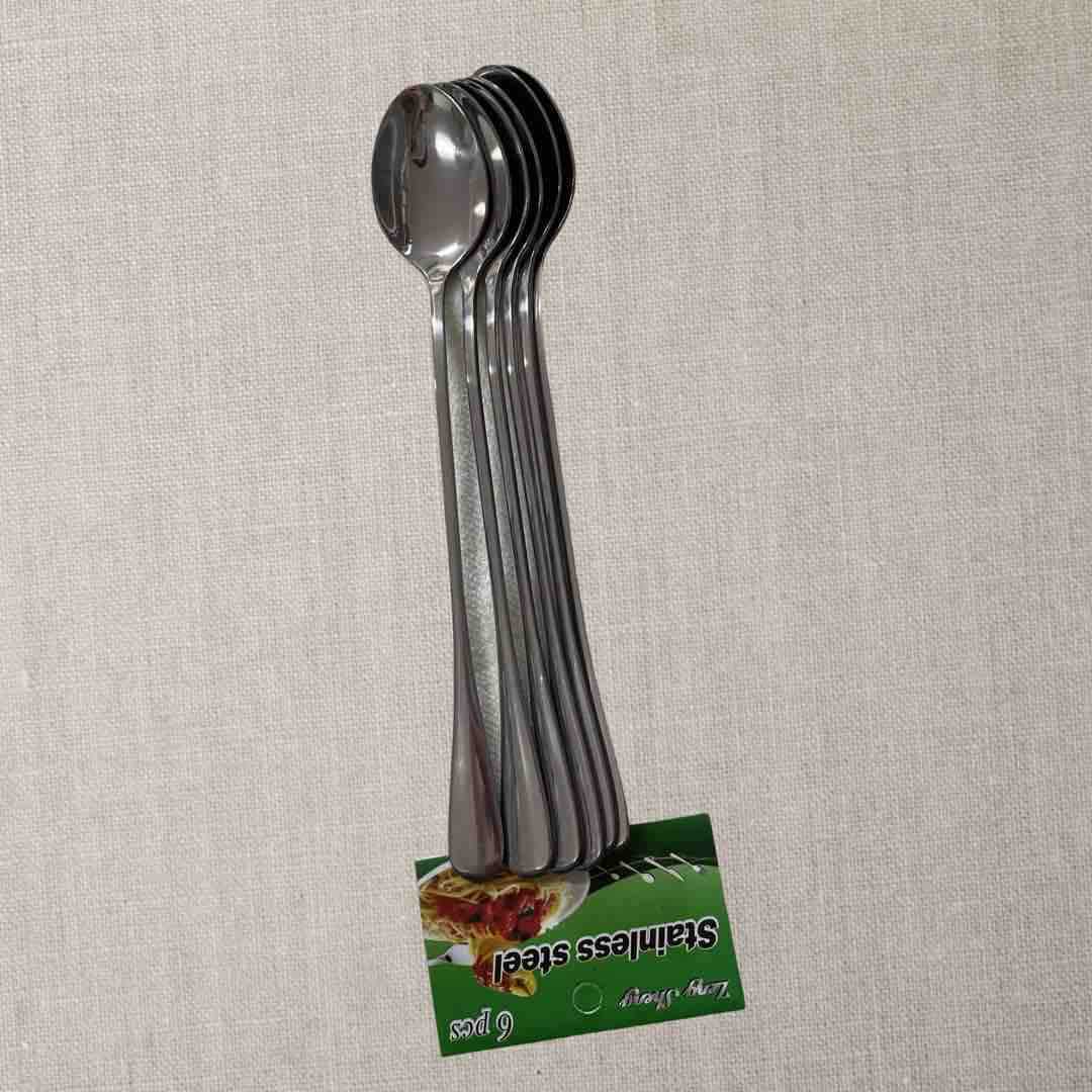 Set od 6 dugih inox kašika za desert i čaj