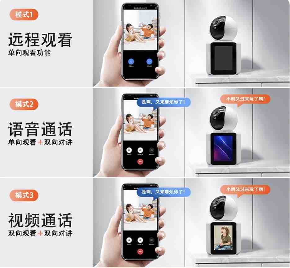 Kućna WiFi sigurnosna kamera 8MP sa dvosmjernim pozivom i ekranom