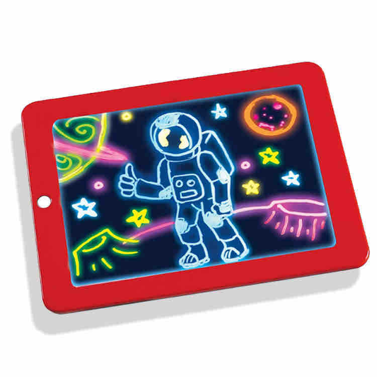 Dječija svjetleća tabla za crtanje (Magic Pad) sa neonskim markerima