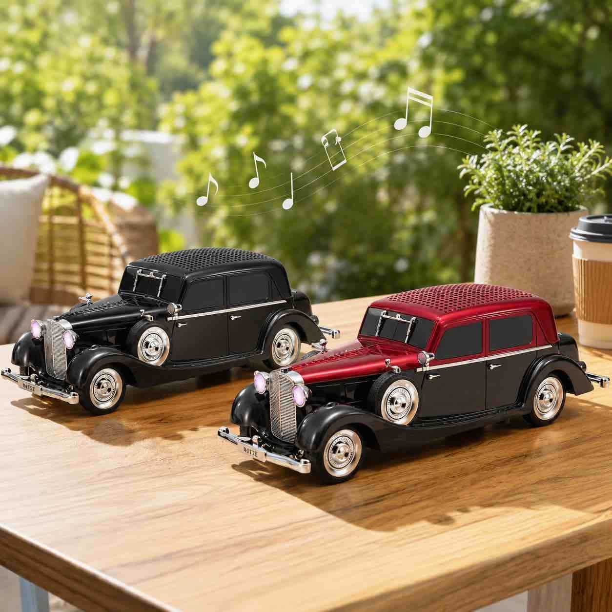Retro auto zvučnik sa Bluetoothom i FM radiom (model WS‑1934)