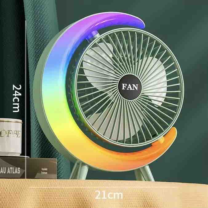 Stoni ventilator sa dekorativnim LED prstenom