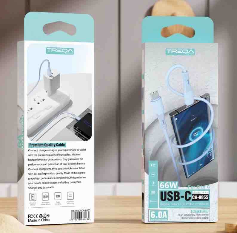 USB-C (Type‑C) na USB-C kabel 66W — brzo punjenje i prijenos podataka