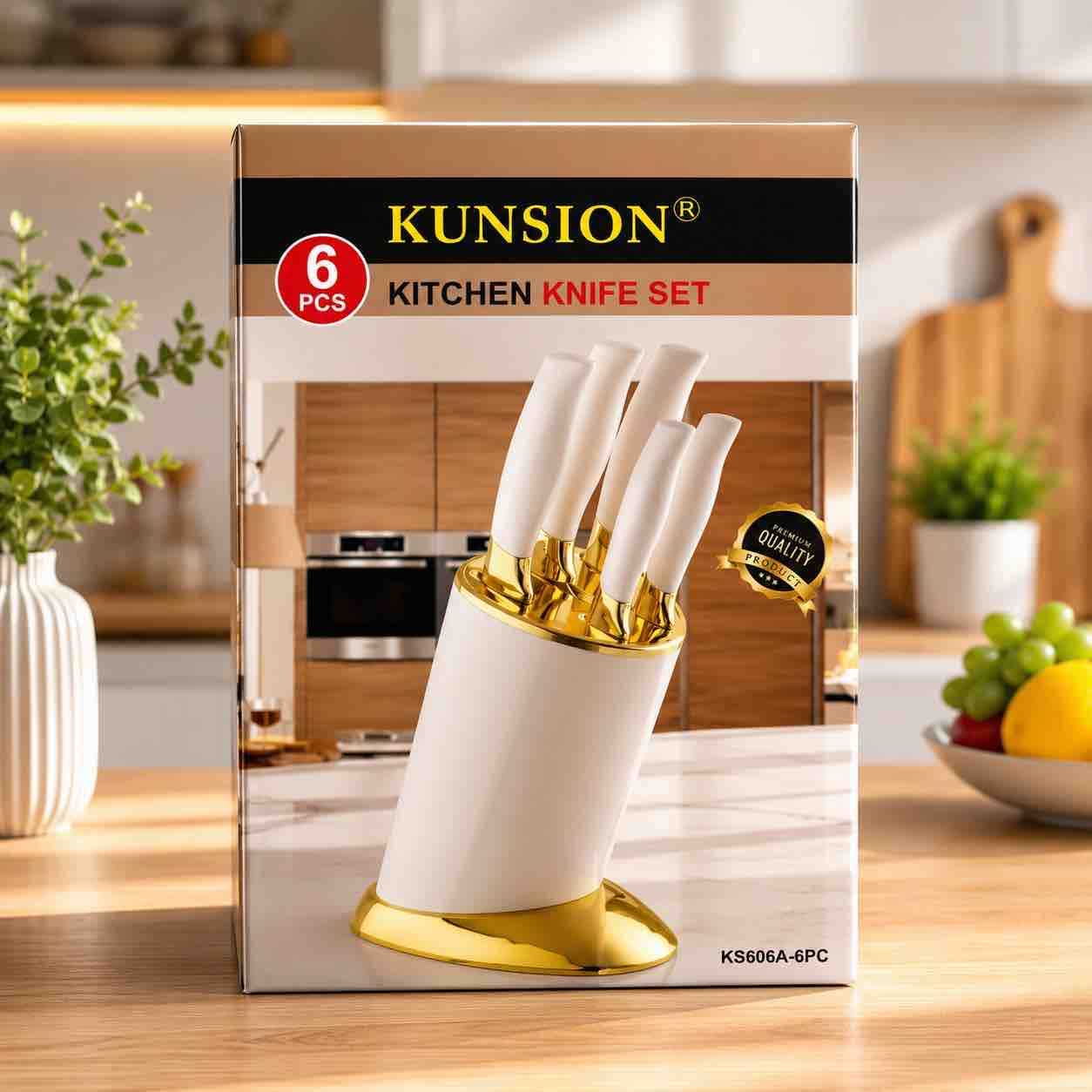 6-dijelni kuhinjski set noževa sa stalkom