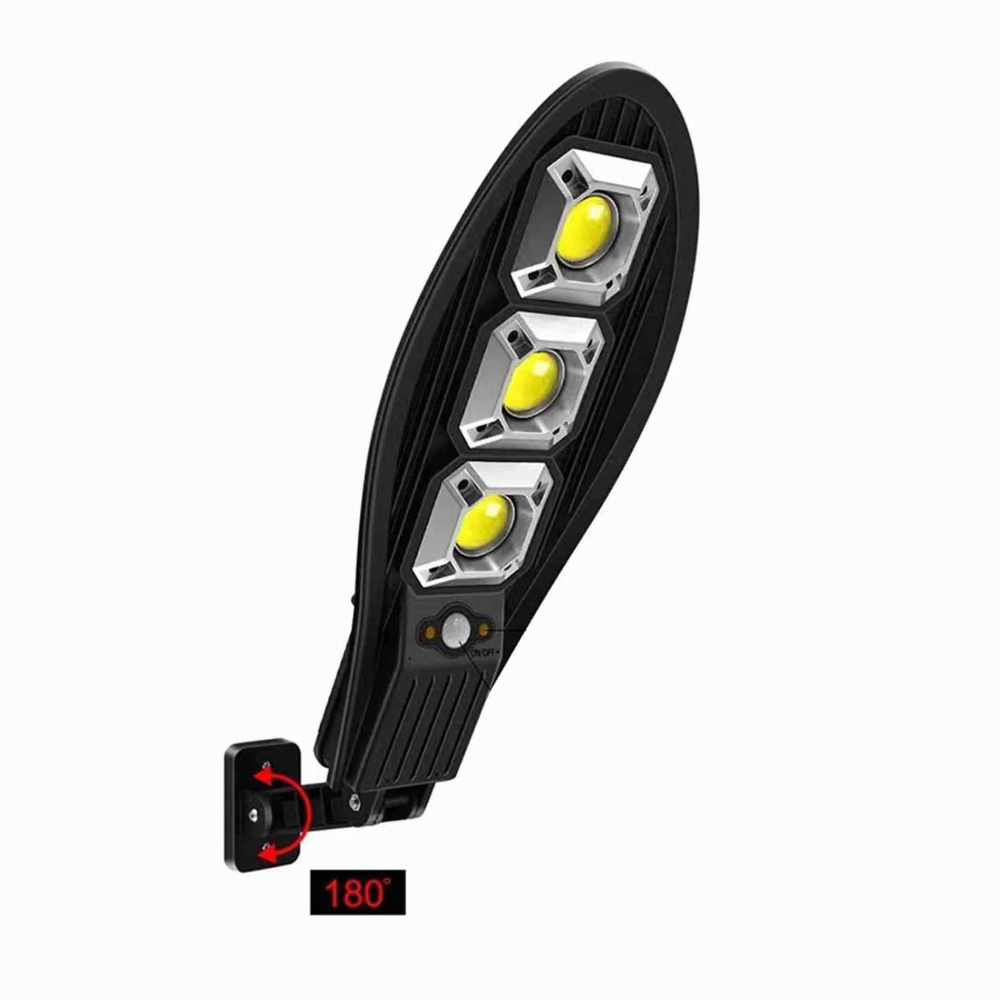 Solarna zidna LED lampa sa senzorom i daljinskim upravljačem (3 COB)