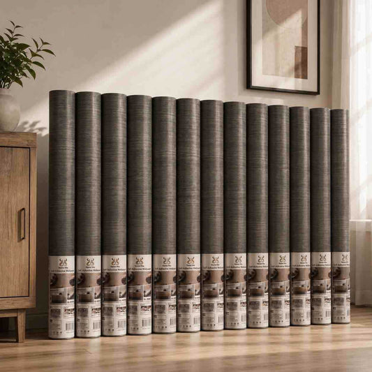 Samoljepljiva tapeta rolna 5 m x 45 cm – tekstura tamno siva