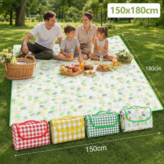Piknik podloga 150 x 180 cm — sklopiva podloga za plažu i travu