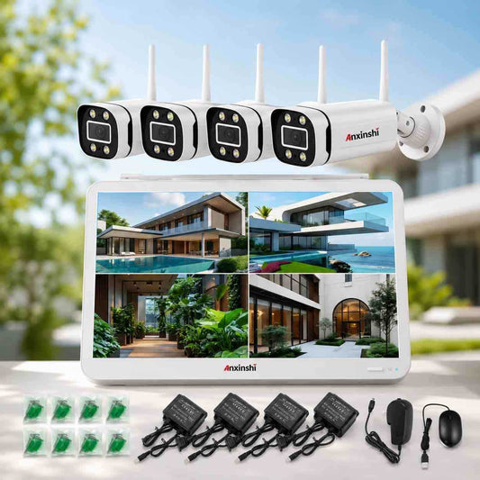 WiFi nadzorni komplet 4 kamere + monitor/NVR sa 1TB memorije