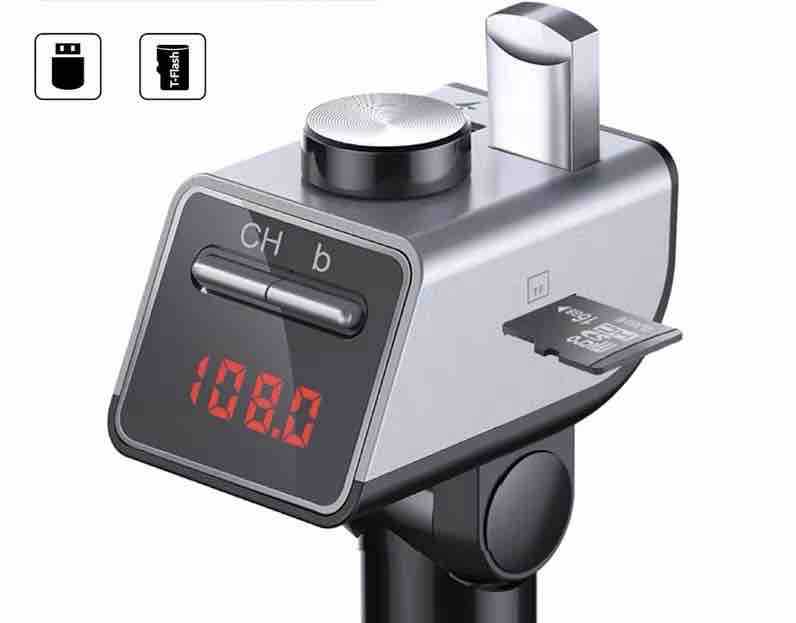 Auto FM transmitter i MP3 player sa USB punjačem i 3‑u‑1 kablom