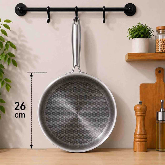 Tava za prženje 26 cm, plitka s metalnom drškom