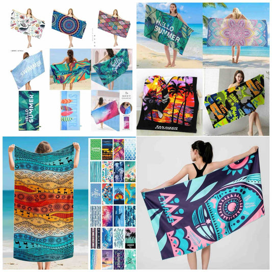 Pamučni peškir za plažu 70x140 cm, razni dezeni