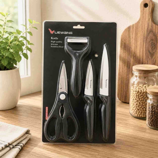 Kuhinjski set noževa (3 kom) sa oljuštičem i makazama