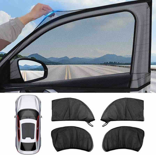 Sjenilo i komarnik za auto prozor 2u1 – set za vrata (4 kom)