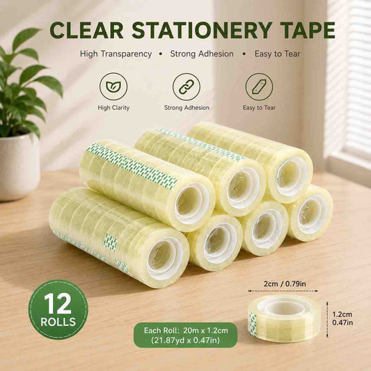 Prozirna kancelarijska traka 1,2 cm x 20 m – pakovanje 12 kom