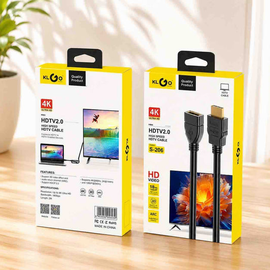 HDMI 2.0 high-speed kabel 2m (4K, ARC)