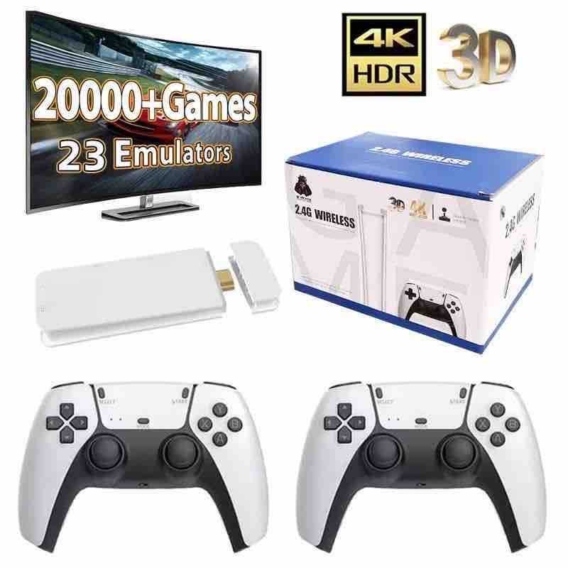 TV igraći HDMI stick sa 2 bežična kontrolera (bijeli)