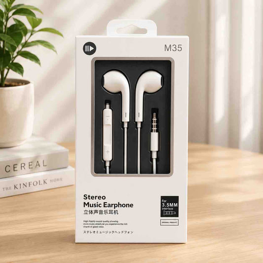 Žične stereo slušalice M35 sa 3.5 mm priključkom i kontrolom na kablu