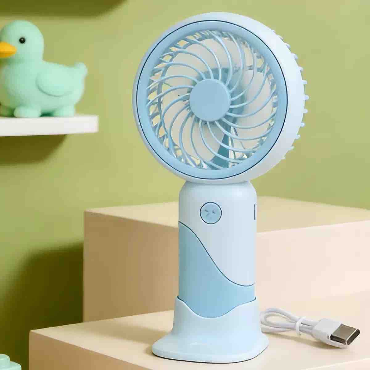 Prenosivi mini USB ventilator sa stalkom i tri brzine