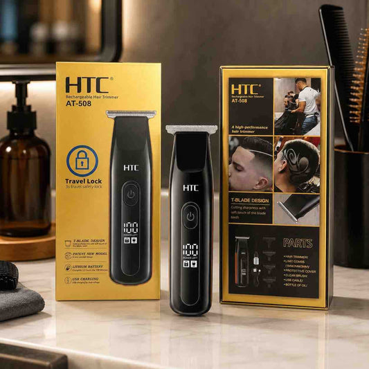 HTC punjivi T-blade trimer za kosu i bradu AT-508