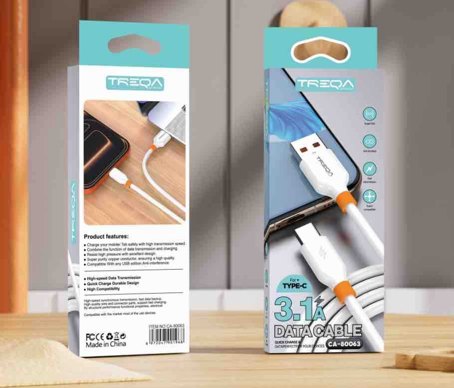USB-A na USB-C kabl za punjenje i prenos podataka 3.1A