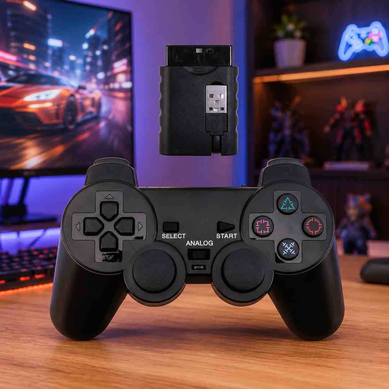 Bežični gamepad sa USB prijemnikom i dvostrukim analogima