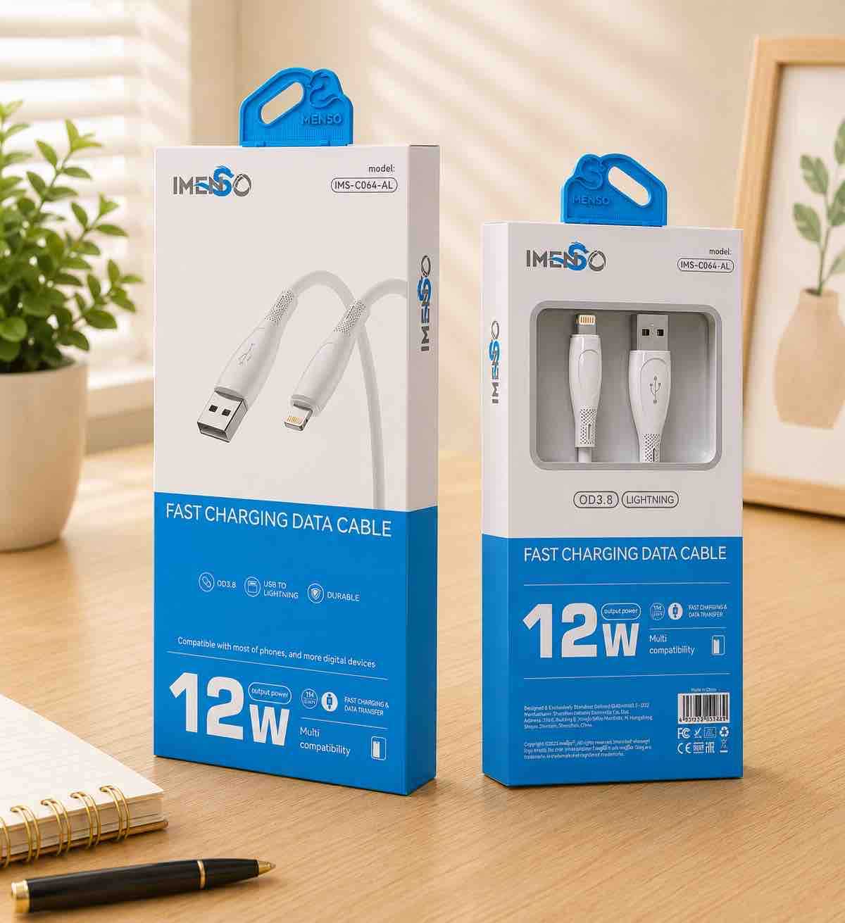 USB-A na Lightning kabel za punjenje i podatke (bijeli)
