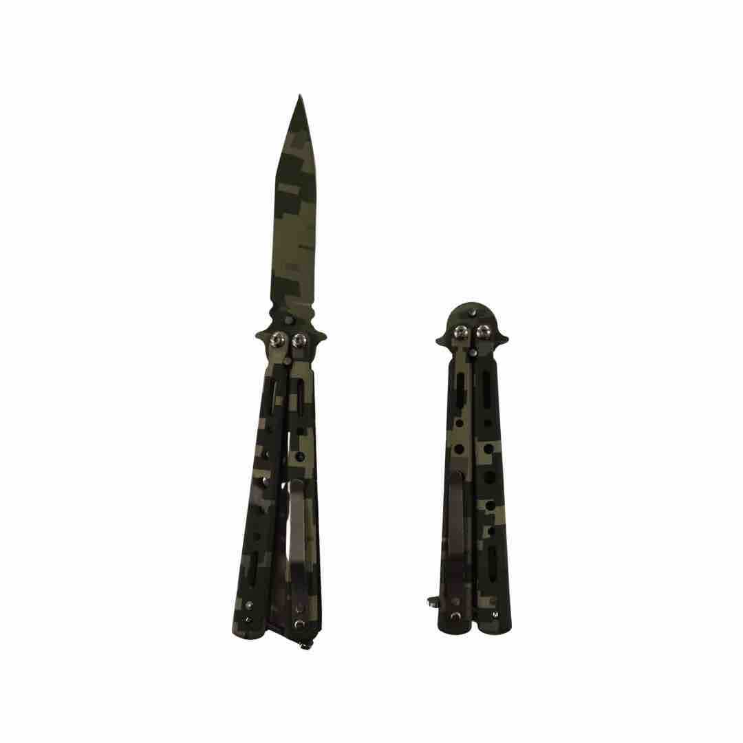 Leptir nož (balisong) s maskirnim dezenom